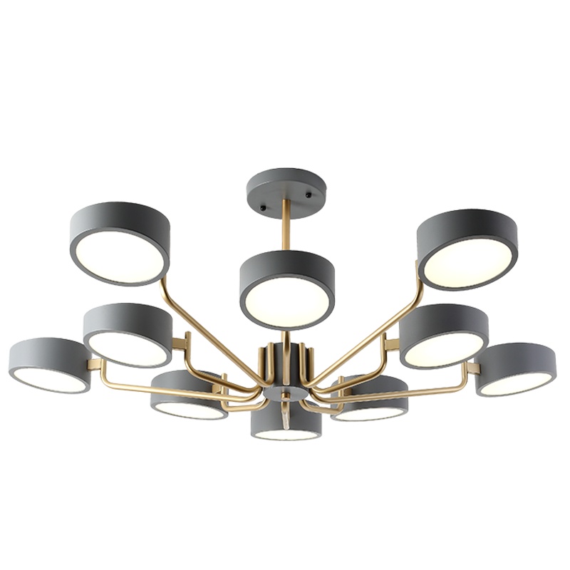 金色梦想 轻奢艺术风格灯具现代简约大气客厅吊灯餐厅灯卧室吸顶灯三室两厅全屋灯具套餐组合