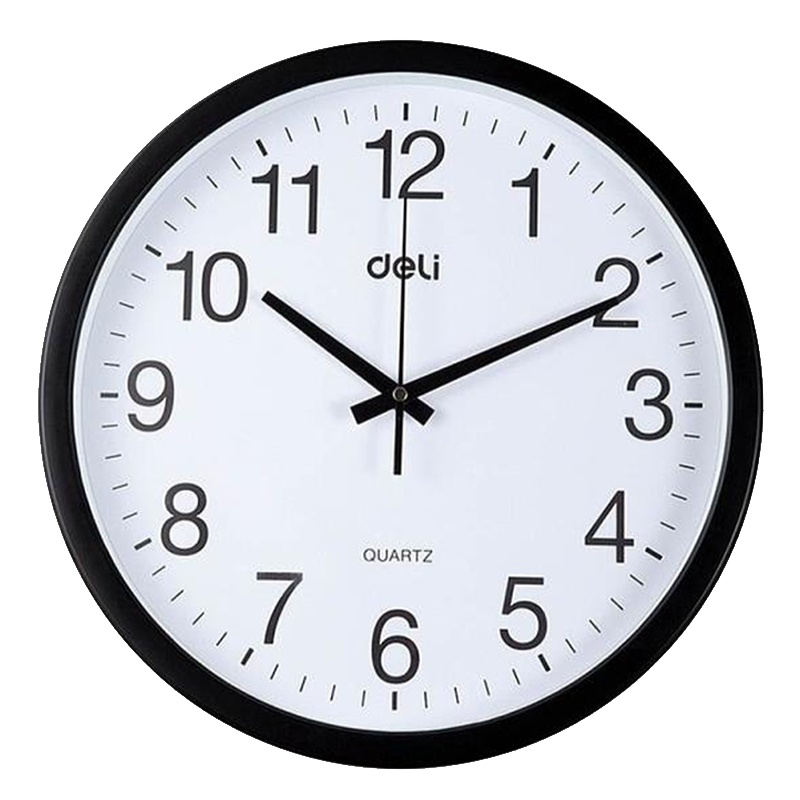 得力(deli)电子钟 客厅家用办公室 简约时尚9006/8824
