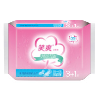 笑爽卫生巾棉柔丝薄3+1日夜组合1包组合装