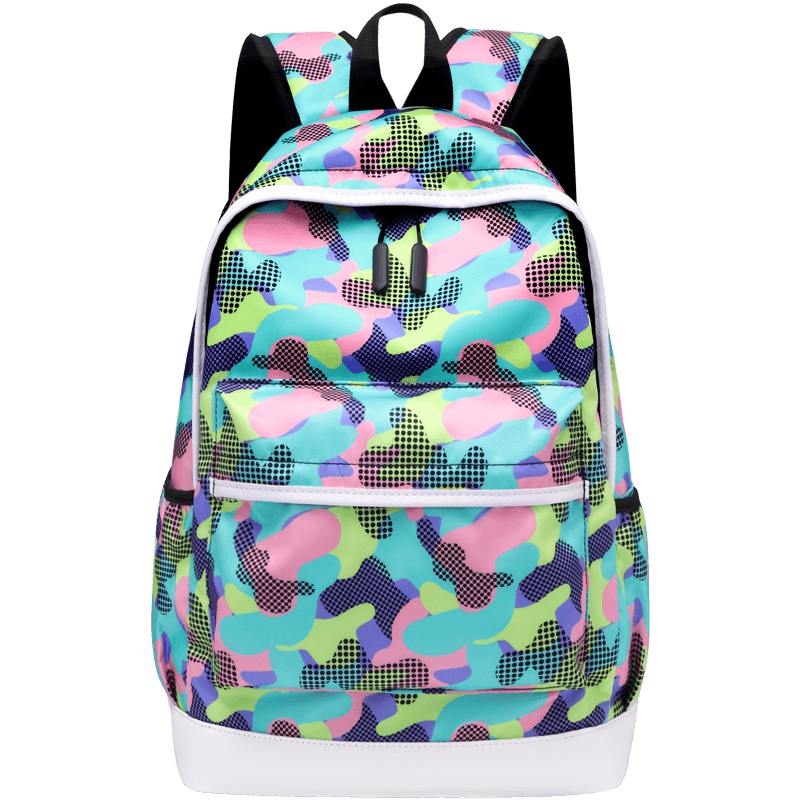 第九城（V.NINE） 中学生书包女小学生韩版学院风双肩包初高中生休闲背包