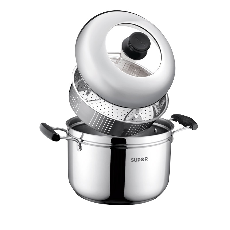 苏泊尔(SUPOR)蒸滋味蒸煮多用锅 SZ22S1 22cm