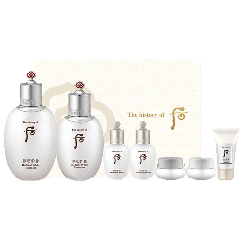 [白成一道光]whoo后拱辰享·雪水乳套装 嫩白提亮 淡斑修护