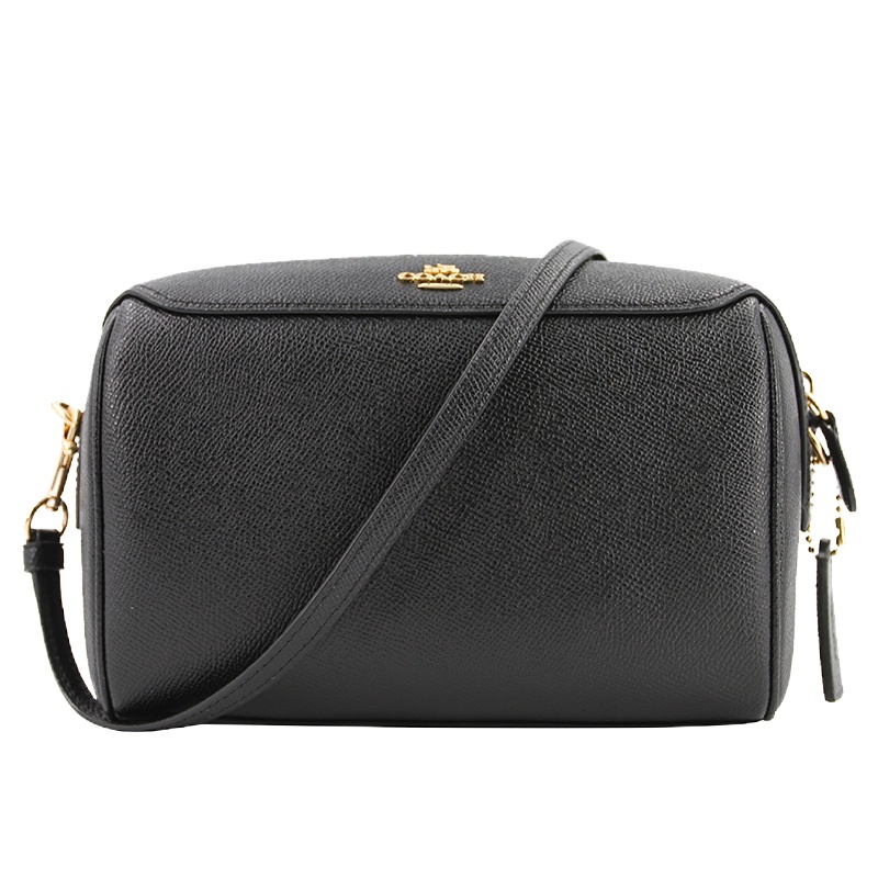 COACH/蔻驰女包 奥莱款 女士小号牛皮单肩斜挎波士顿桶包 F76629IM