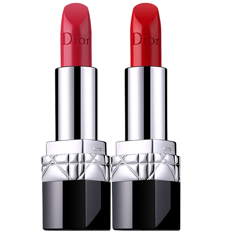 （专柜正品）迪奥（Dior）烈艳蓝金唇膏女士滋润口红999哑光 520+888【我爱你-一见钟情套装】