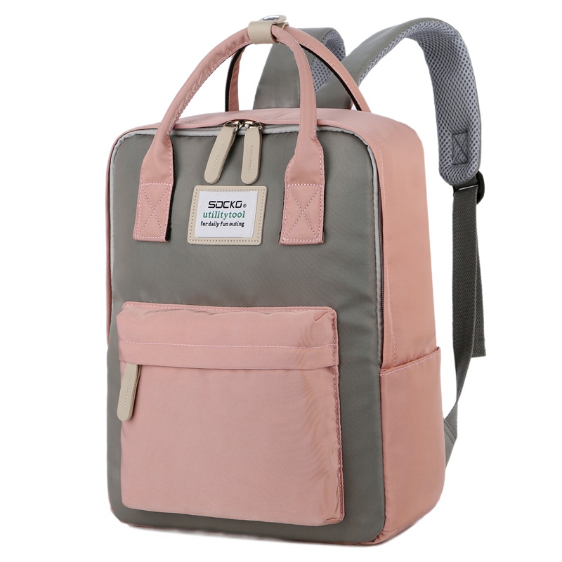 圣兰戈(SOCKO)双肩包笔记本电脑包女14寸适用华为荣耀小米联想ThinkPad 翼480小新Air戴尔华硕惠普背包男