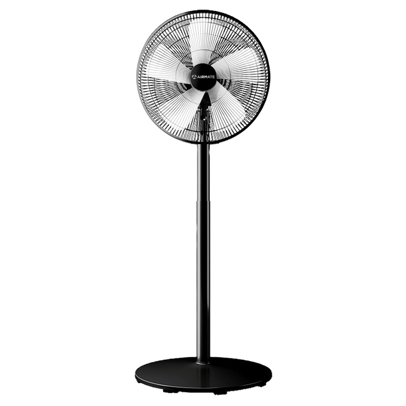 艾美特(Airmate) 电风扇 五叶家用机械控制3档大风量摇头升降正常自然风落地扇电扇空调伴侣CS35-X10