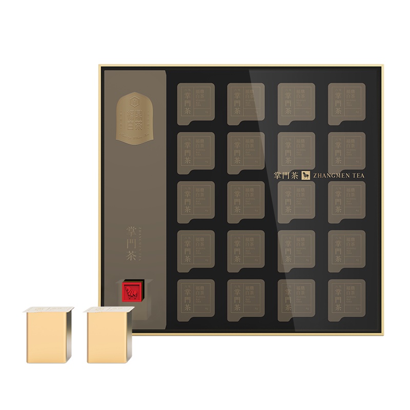 八马掌门茶 白毫银针福鼎白茶 20罐礼盒装80g