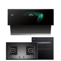 华帝(vatti)22立方挥手顶侧双吸油烟机灶具消毒柜套餐i11116+53BF+3031天然气4.5kW防干烧自动烘干