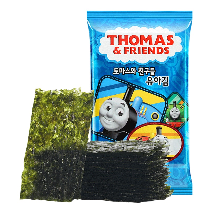 小火车儿童零食点心快乐成长海苔 14.1g 宝宝零食海产