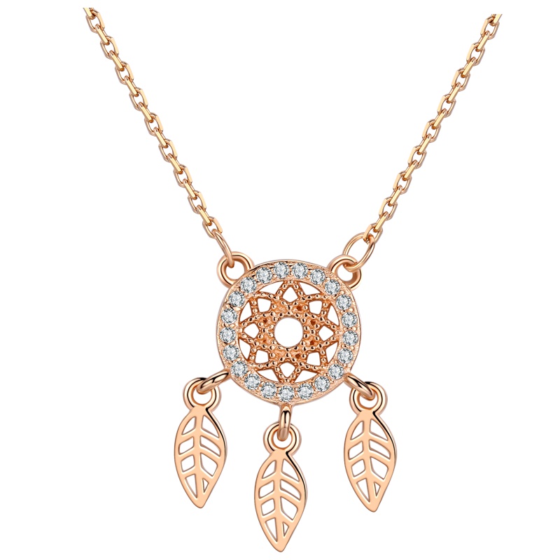 佰色传情(BRIR)S925纯银项链简约高级感日式轻奢小众网红捕梦网锁骨链