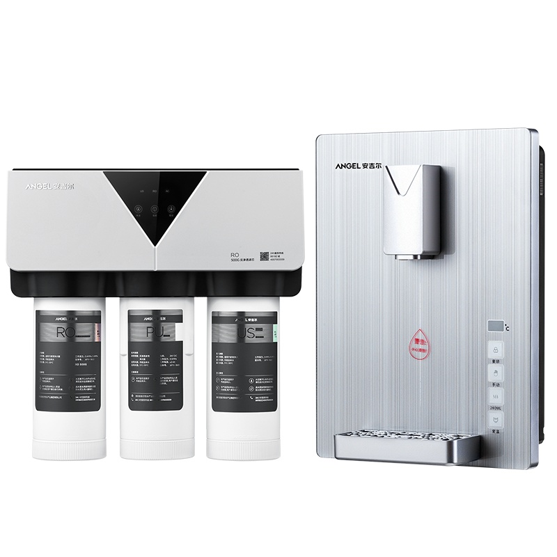 安吉尔(ANGEL)净水套餐家用直饮净水器厨下式纯水机P6s+壁挂式速热管线机饮水机Y2317