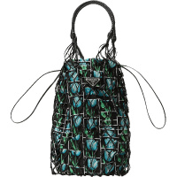 PRADA 普拉达 女士织物配皮手提包 1BC072 2CC2 V OOO