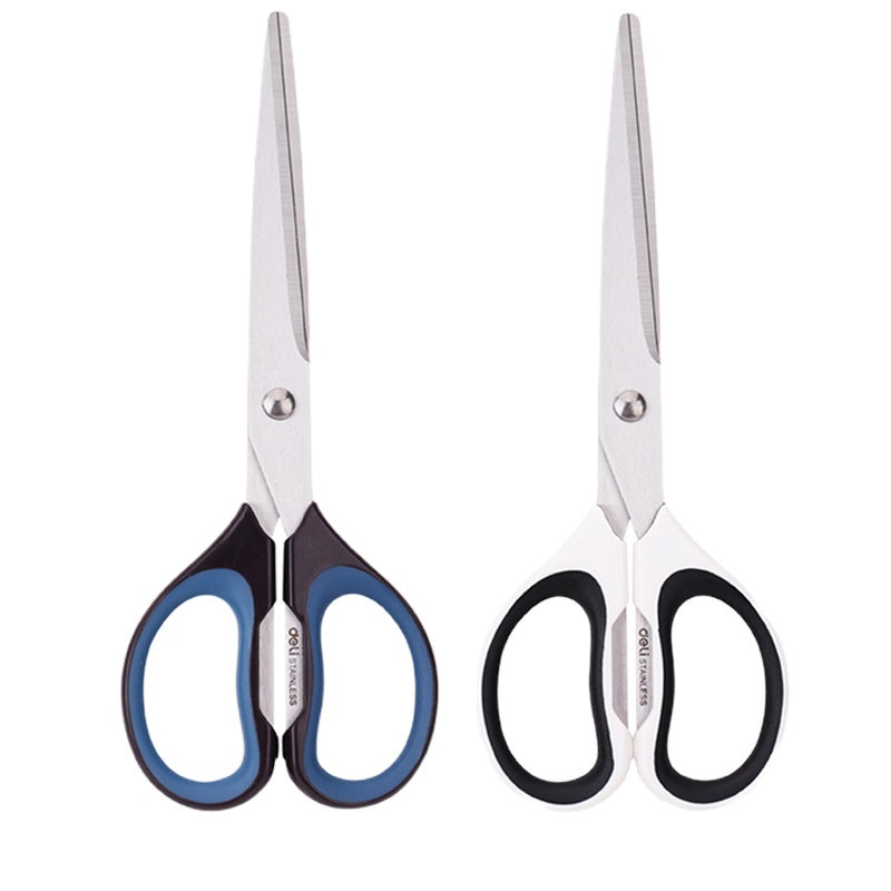 得力6058不锈钢剪刀175mm