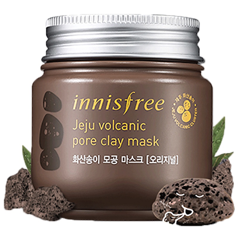innisfree/悦诗风吟火山泥面膜泥 清爽 深层清洁 水洗面膜 加强版 100ml