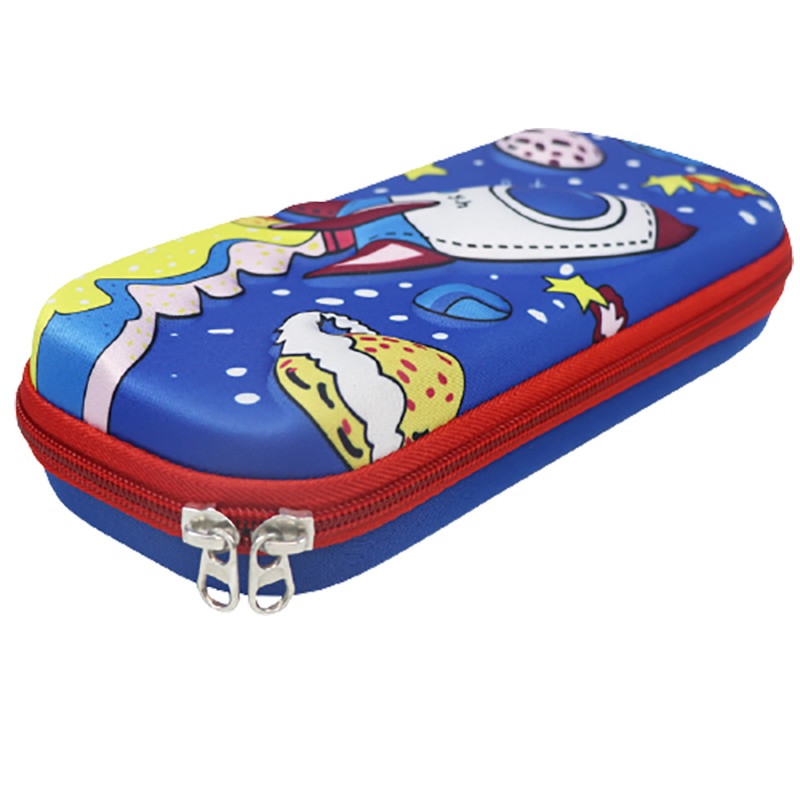 苏宁宜品儿童文具盒卡通创意笔袋男孩子小学生用多功能3D铅笔盒ins潮女孩简约日系可爱韩国网红大容量女生帆布文具袋