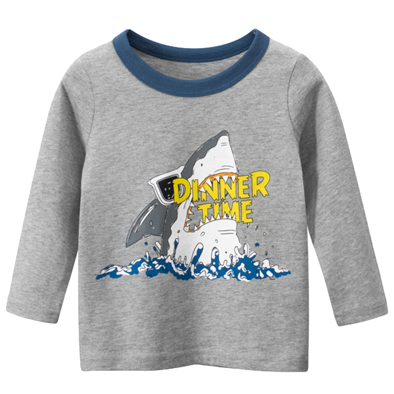 童装秋季新品 韩版儿童打底衫宝宝衣服男童长袖T恤元氣小猴STRONG MONKEY