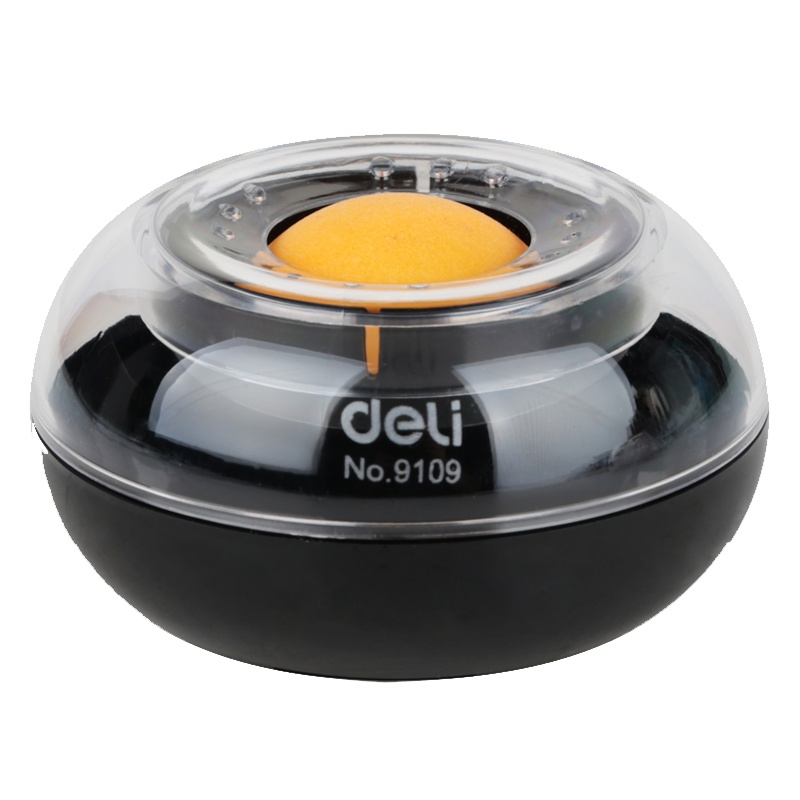 得力(deli)9109湿手器数钱滚珠海绵缸财务创意点钱湿手器点钞沾水盒办公用品 颜色随机 5个装
