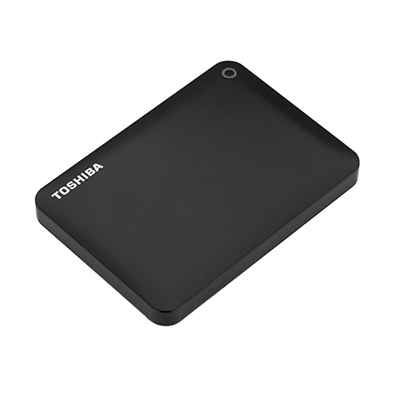 东芝(TOSHIBA) V8 CANVIO 500G/1T移动硬盘 2.5英寸 USB3.0高速 经典黑 1T