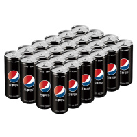 百事可乐 Pepsi 黑罐 无糖可乐 汽水 碳酸饮料 330ml*24听 (单位:箱)