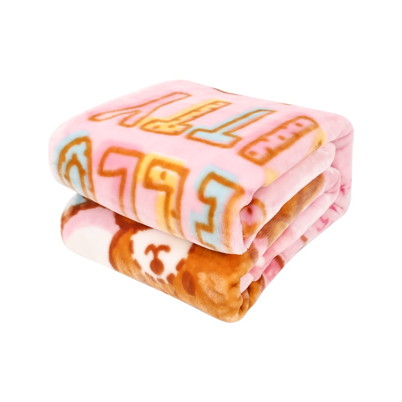 水星宝贝 Hello Kitty恬静/花跃云绒毯 毛毯儿童卡通