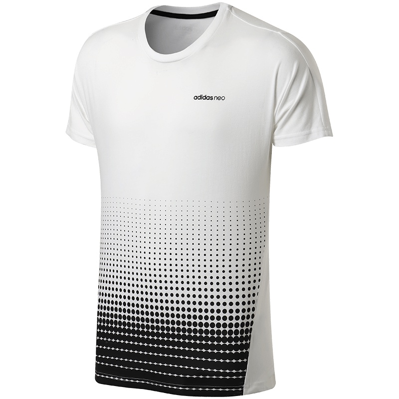 【自营】adidas阿迪达斯NEO男子短袖T恤休闲运动服CV6887 L CV6900白