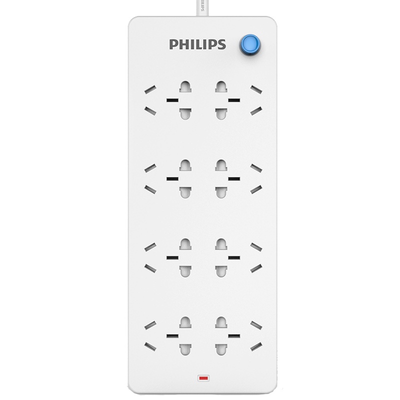 接线板 八位延长线插座插排插板拖线板 1.8米 1个