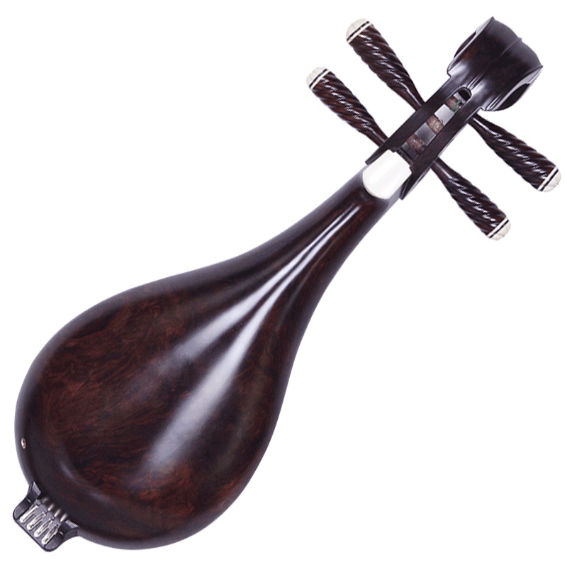 梵巢 柳琴 黑檀木材质 成人 演奏 初学 头花 民族弹拨乐器 演出表演用琴 LQ-04