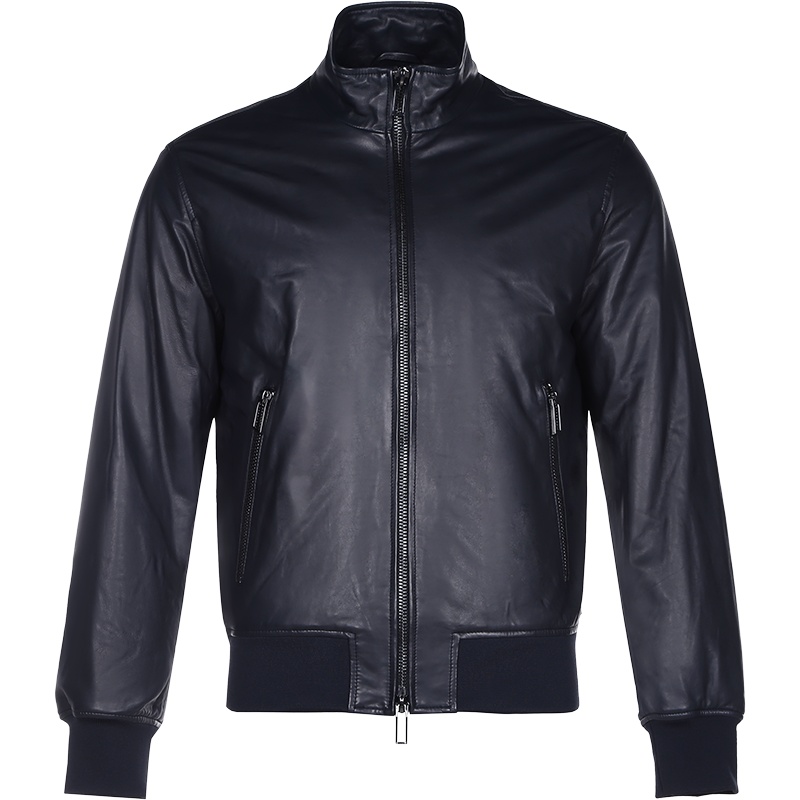 EMPORIO ARMANI 阿玛尼 男士 羊皮革皮衣棉服夹克外套 91B52P 91P52