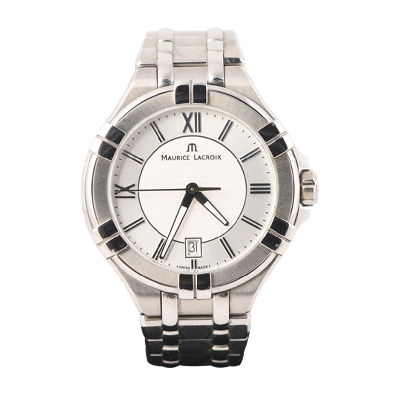 艾美MAURICELACROIX女士精钢日历石英表10014122