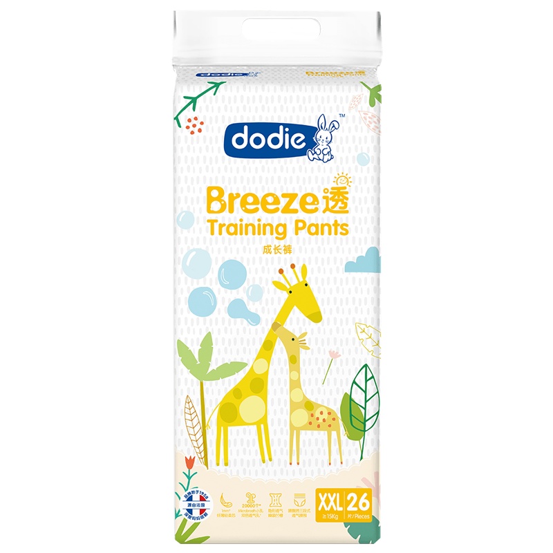 杜迪 Dodie Breeze 透 · 成长裤(XXL码)26片