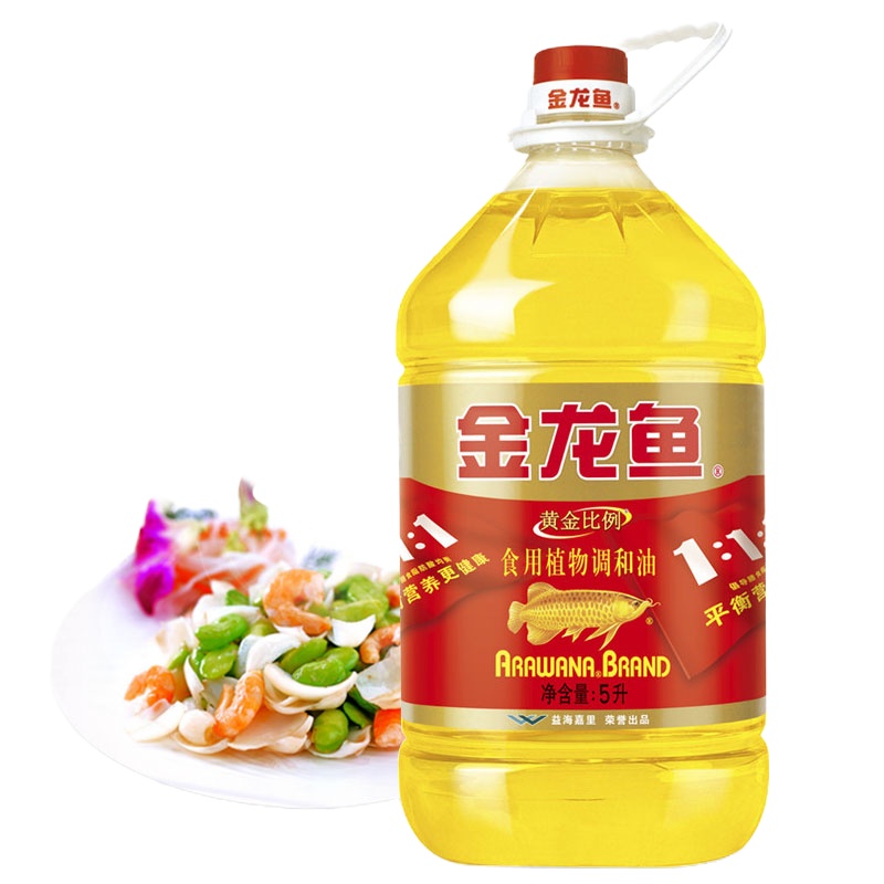 金龙鱼黄金比例食用植物调和油5L/桶