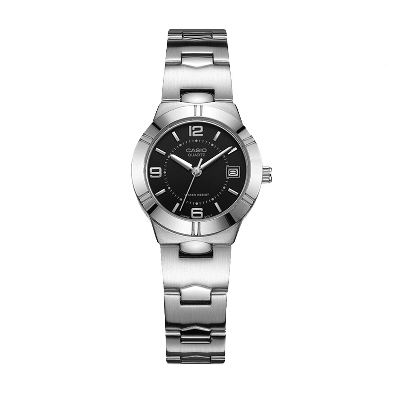 卡西欧(CASIO) 大众指针系列 石英表女钢带手表LTP-1241D-1ADF