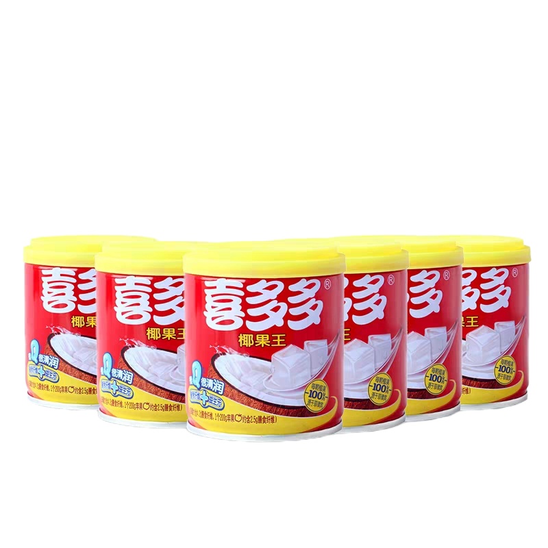 喜多多椰果王罐头饮料200g*12瓶 福建特产