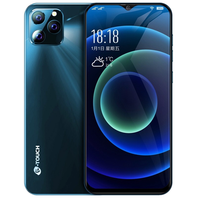 天语（K-TOUCH)T12Pro 智能手机 流光玻璃 八核6.5英寸水滴全面屏4G全网通 深海蓝 8GB+128GB