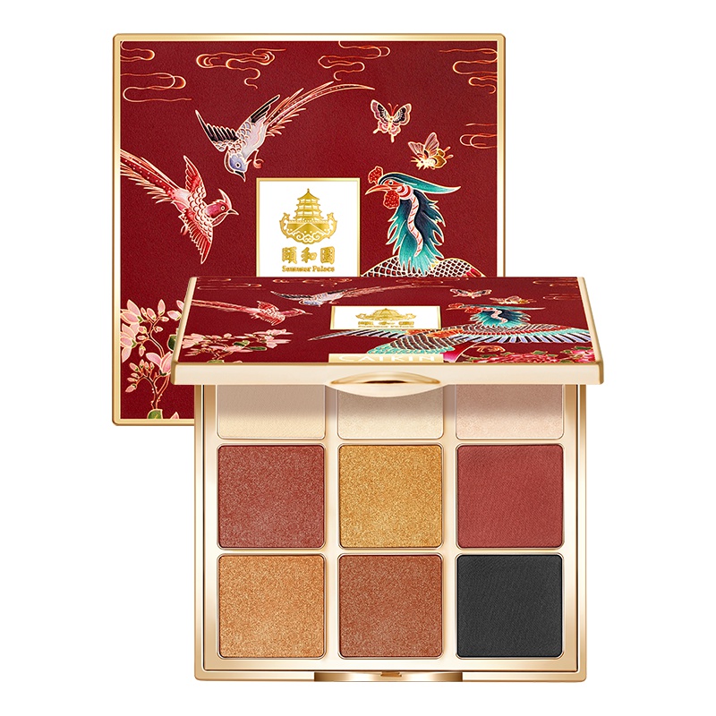 卡婷CATKIN颐和园百鸟朝凤九色眼影 C05大地落日盘 14.4g