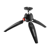 曼富图(MANFROTTO) MTPIXIEVO-BK黑色 微单卡片单反相机三脚架迷你桌面便携自拍三角支架 黑色