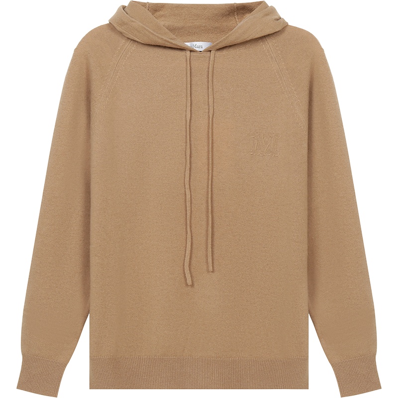 麦丝玛拉 MAX MARA 女士绵羊毛/山羊绒连帽长袖针织衫羊毛衫毛衣CADEN