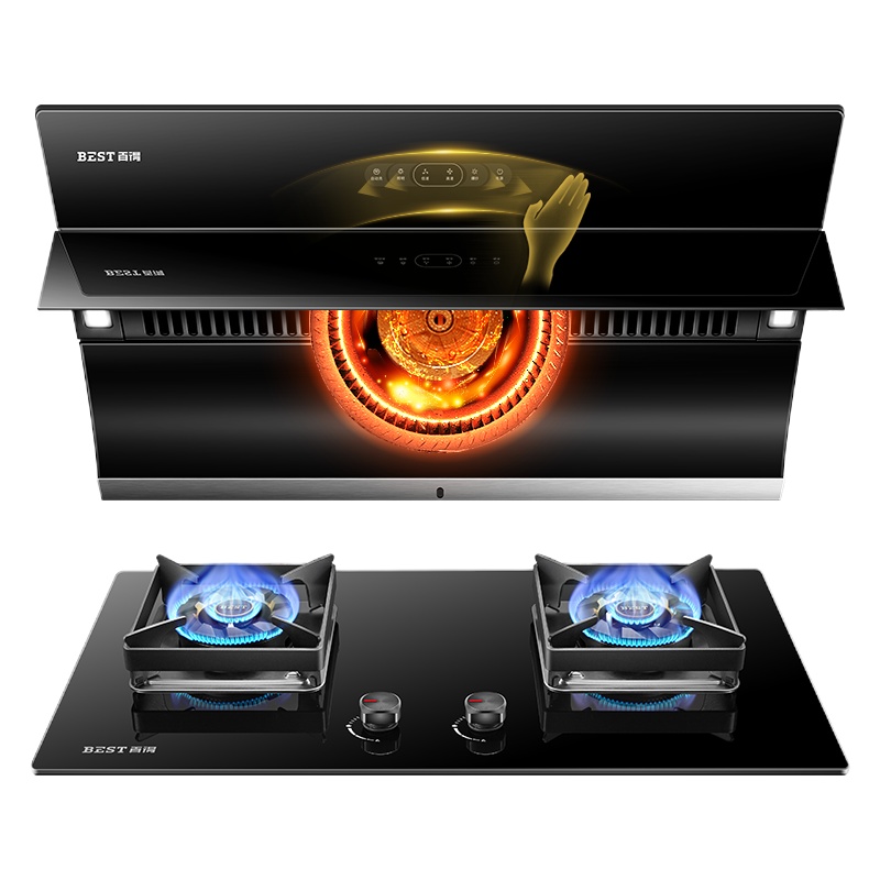 华帝 百得(BEST) E319C+DZ42BS烟灶套餐 侧吸式抽吸油烟机 燃气灶 煤气灶 烟机灶具套餐 (液化气)