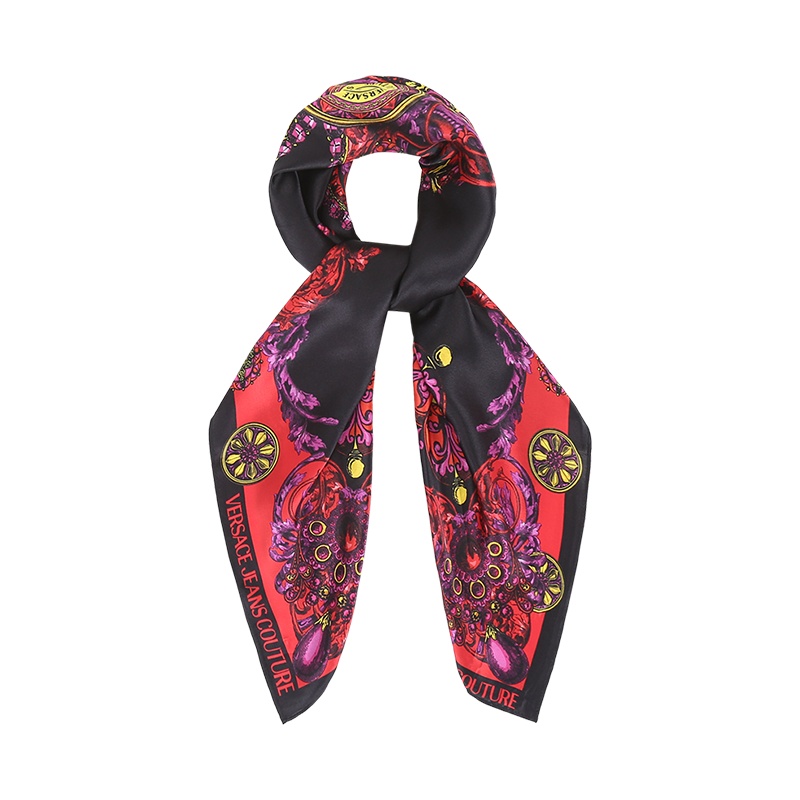范思哲 VERSACE JEANS COUTURE 女士 桑蚕丝方巾丝巾围巾71HA7H02 ZG006
