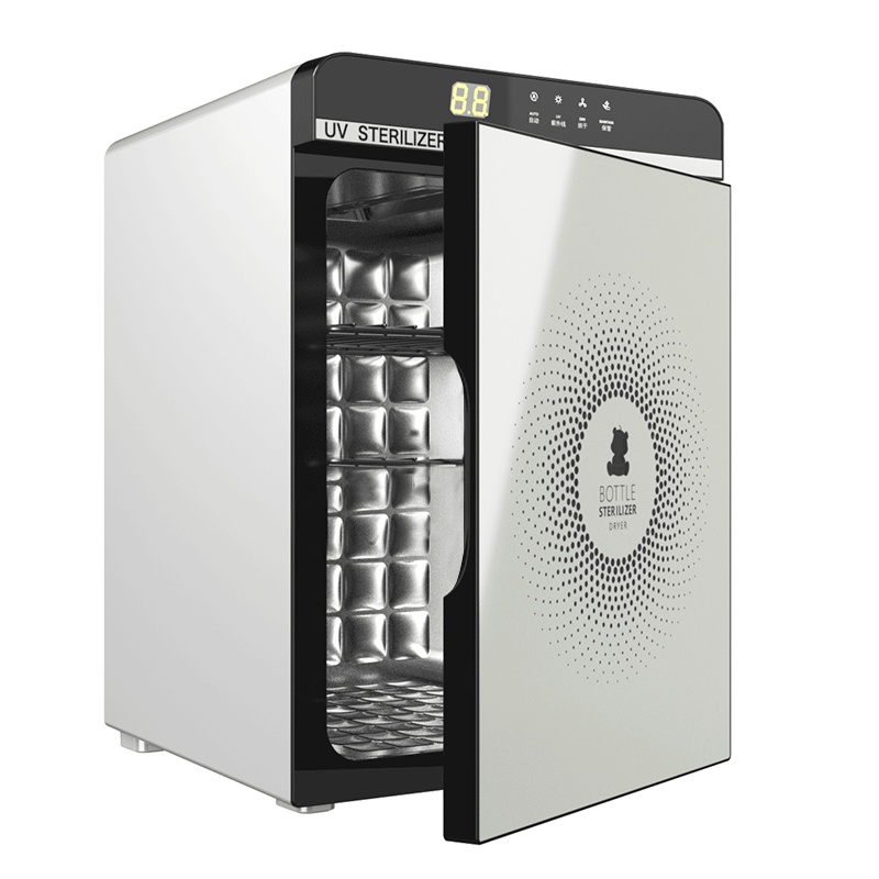 小白熊紫外线消毒器消毒柜消毒烘干二合一大容量奶瓶消毒烘干器18.5LHL-2003