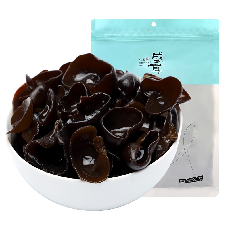 盛耳 东北黑木耳250g 新货木耳干货秋木耳秋耳干木耳特产肉厚无根