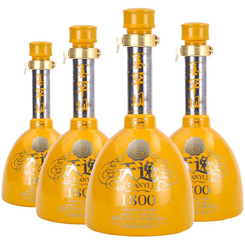 [中华特色]河北供销馆 塞罕坝 42度天逸20年 500ml*4瓶整箱装 浓香型白酒粮食酒 河北承德特产 华北