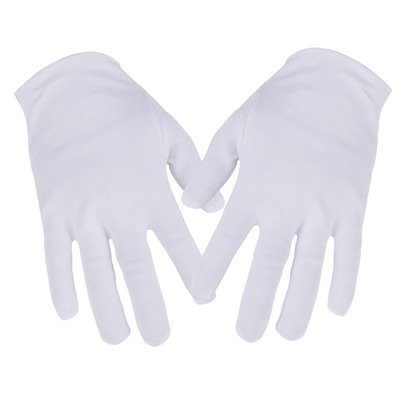 白手套 礼仪白手套 接待文玩盘珠手套 10双/组