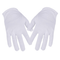 白手套 礼仪白手套 接待文玩盘珠手套 10双/组