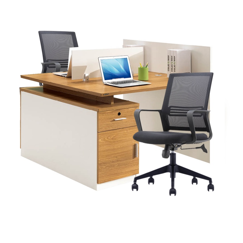 匡大 办公桌板式电脑桌屏风桌1.2米双人位员工桌