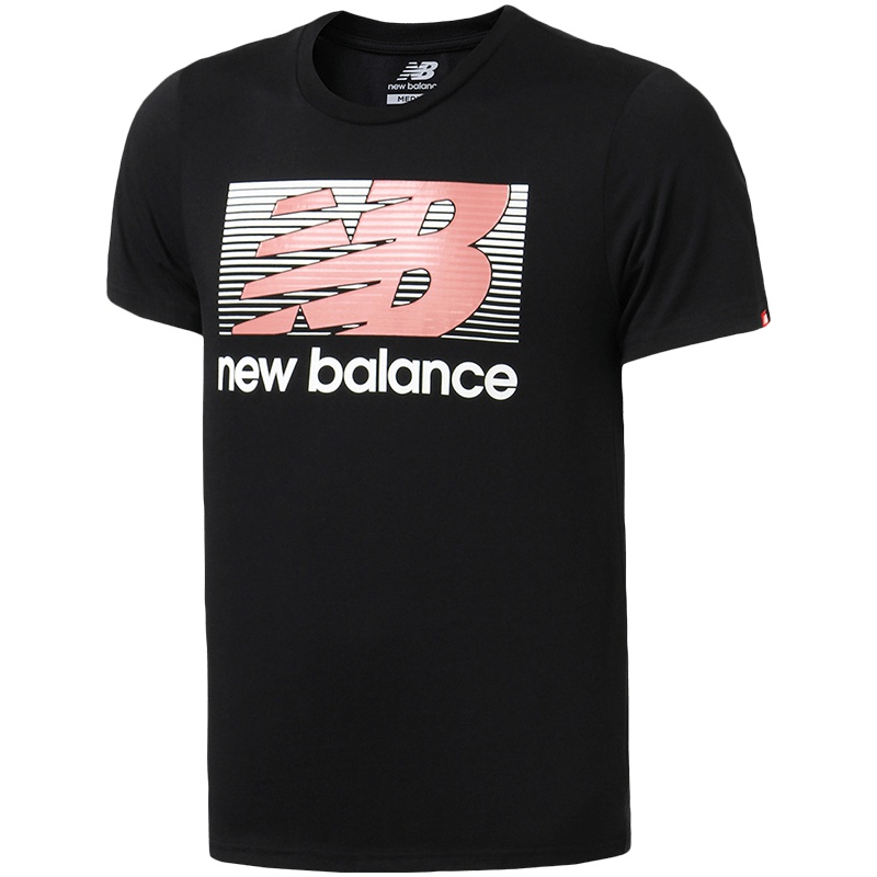 New Balance/NB男装短袖T恤休闲针织运动上衣常规运动T恤