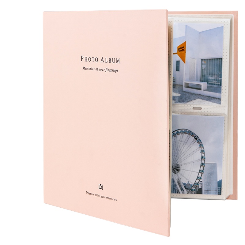 得力(deli)200张6寸纸芯插页式可标记相册簿 开学军训学校时光纪念册宝宝成长记录家庭影集65354