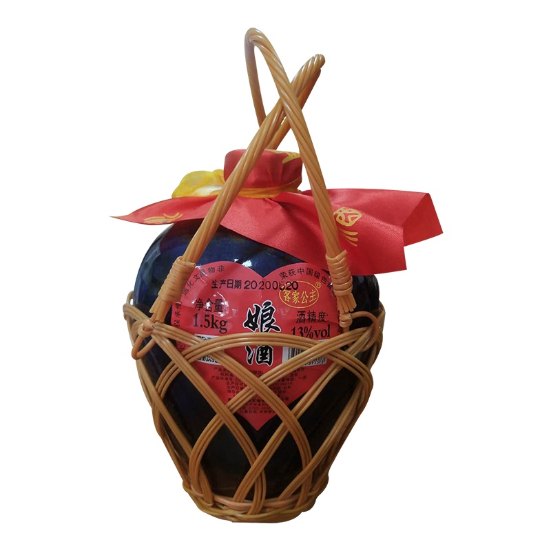 [兴宁特产馆]客家公主 客家黄酒 甜型糯米火灸娘酒 月子酒 1.5Kg/坛 13%vol