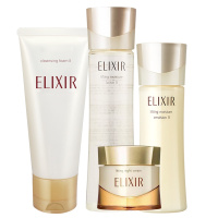 怡丽丝尔(ELIXIR)洗面奶水乳液面霜四件套装正品女补水保湿护肤品优悦活颜化妆品 滋润型 适合中干性肤质