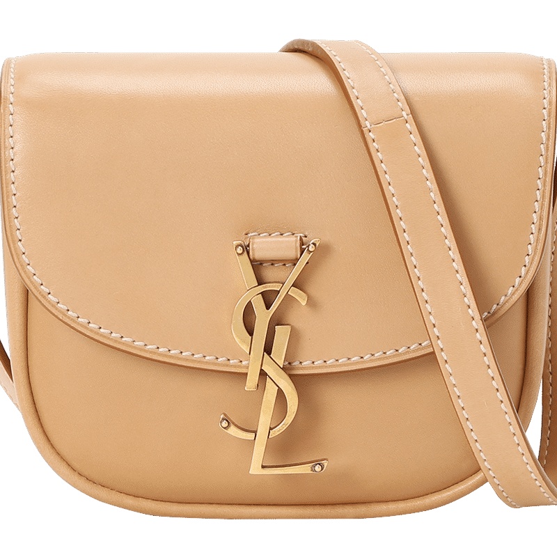 YSL 圣罗兰 KAIA 马鞍包 女士单肩包字母LOGO光面皮623097金扣